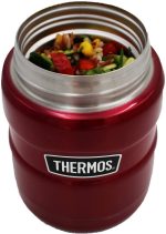 Thermos Stainless Steel Vacuum Insulated Food Flask, 2 pack in Black/Red - Image 5