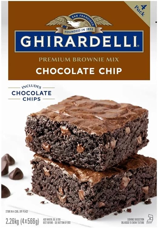 61X3VDRcezL._AC_SX522.jpg Ghirardelli Premium Brownie Mix Chocolate Chip 2.26kg - Image 1