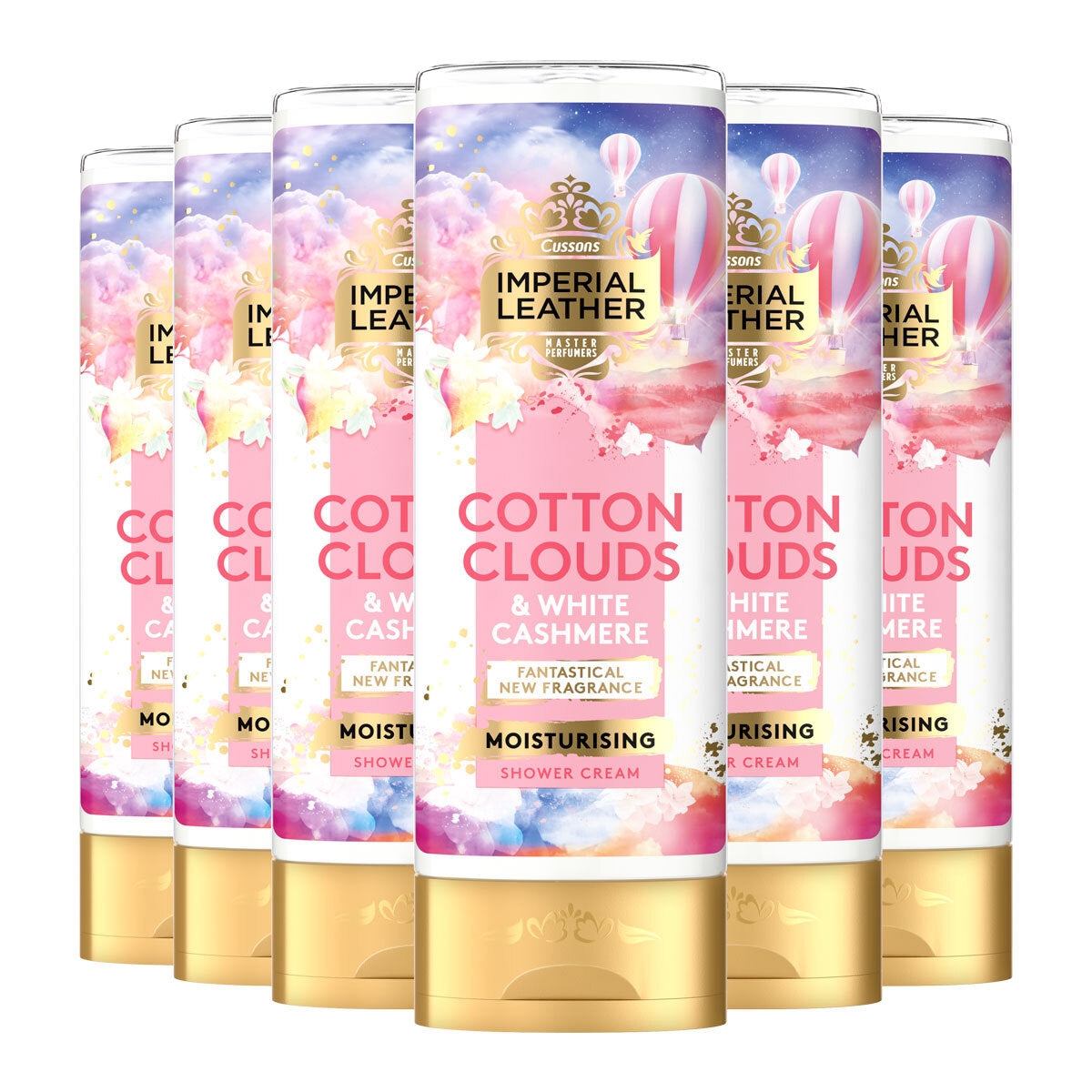 62569C.jpg Imperial Leather Cotton Clouds and White Cashmere Shower Gel Pack of 6 x 500mL - Image 1