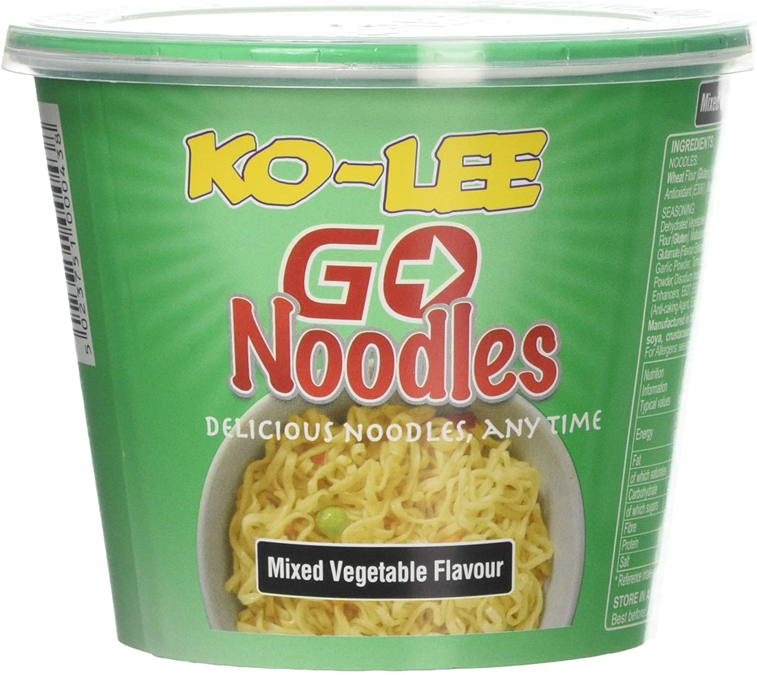 71cNmoA2p3L._AC_SL1500.jpg Ko-Lee Go Cup Noodles Mixed Vegetable Flavour 65gm - Image 1