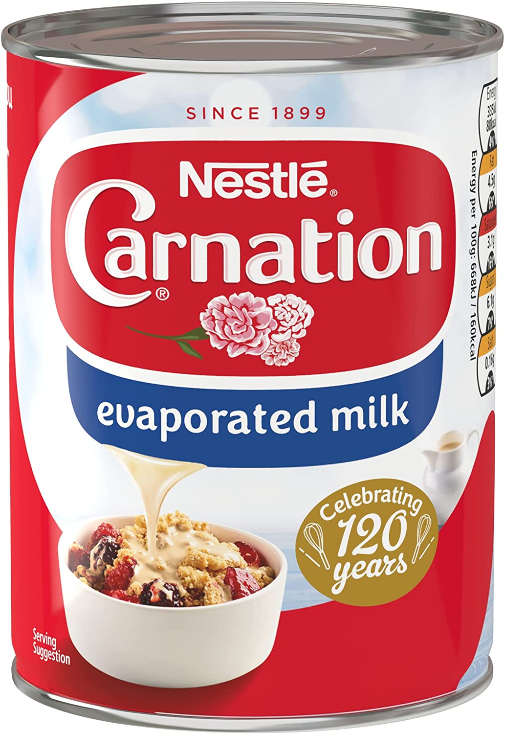 71zbC0Gt2TL._AC_SL1500.jpg Nestle Carnation Evaporated Milk Pack of 12x410 g - Image 1