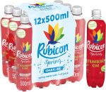 Rubicon Spring Strawberry Kiwi Sparkling Water Pack of 12x500ml