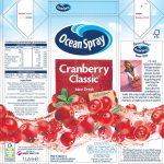 Oceanspray Cranberry Juice, 12 Pack x 1L - NEW PACK - Image 3