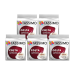 Costa Tassimo Cappuccino Coffee 40Pods Pack of 5 X 8'S