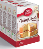 Betty Crocker Velvety Vanilla Cake Mix Pack of 4x425g