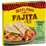 Old El Paso Smoky BBQ Fajita Kit, 4 x 500g