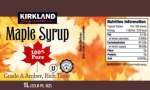 Kirkland Signature 100% Pure Grade A Amber Maple Syrup Pack of 1x1L - Image 2