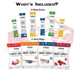 *NEW* Think Jerky Grass Fed Beef Free Range Turkey Jerky Care Package (10 Snacks) | By SnackBOX - Image 2