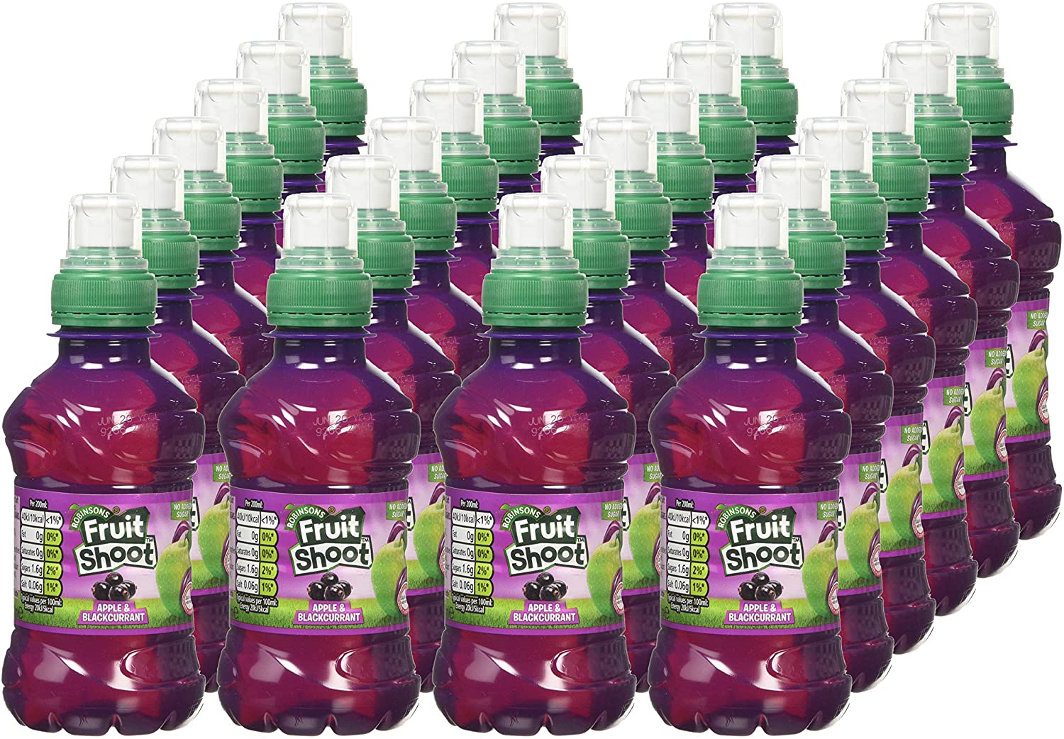 apple.jpg Robinsons Fruit Shoot Apple & Blackcurrant, 24 x 200ml - Case of 24 - Image 1