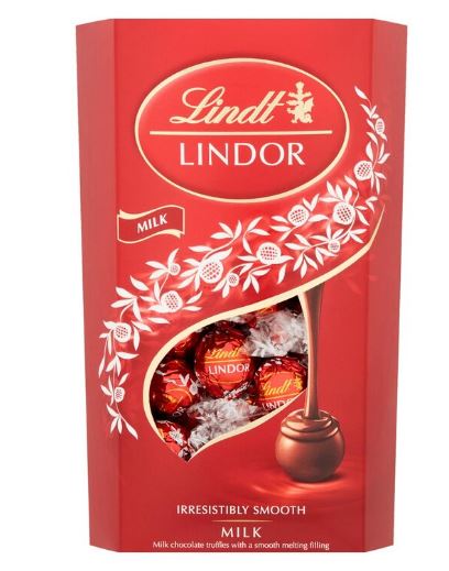 lindt600g.jpg Lindt Lindor Milk Chocolate Truffles Pack of 600g - Image 1