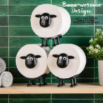 💥Sheep Toilet Roll Holder - Funny Toilet Paper Holder （6 PCS），Free 12 rolls of tissues