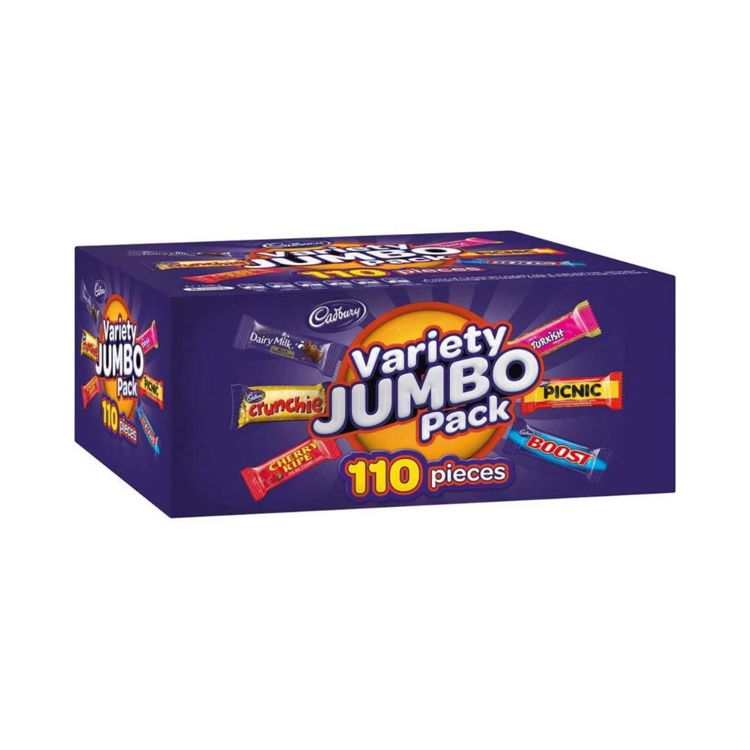 1 Cadbury Variety Jumbo Pack 110 Pieces 1.56kg - Image 1